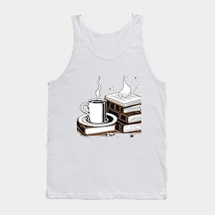 Books And Coffee Tank Top